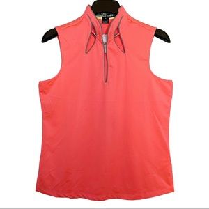 Jamie Sadock Women's Sleeveless Golf Polo Shirt M